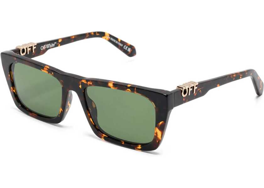 Ochelari de soare Off-White Rectangular Albany Sunglasses With Tortoiseshell Frame Brown Femei (BM 19018138) 2