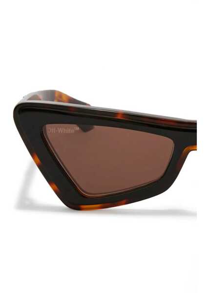 Ochelari de soare Off-White Tortoiseshell Artemisia Cat-Eye Sunglasses Brown Femei (BM 19018225) 3