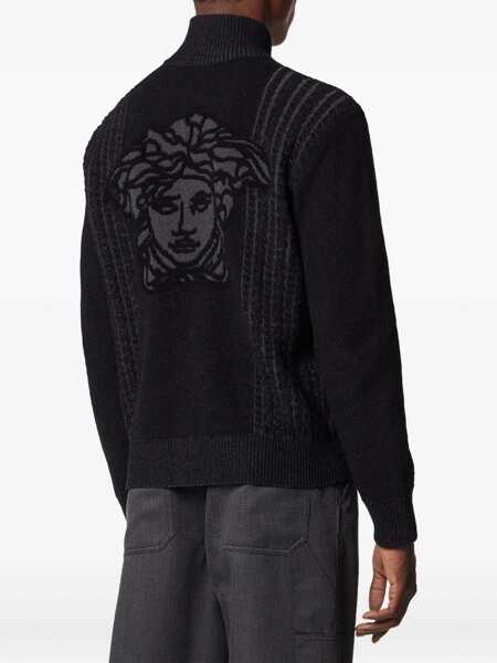 Pulovere Versace Versace Knitwear DARKGREYMELANGE Barbati (BM 19023174) 4