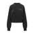 ROTATE Birger Christensen Rotate Birger Christensen Rotate Black Sweatshirt With Embroidered Logo Black