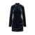 ROTATE Birger Christensen Rotate Birger Christensen Rotate Draped Velvet Mini Dress BLUE