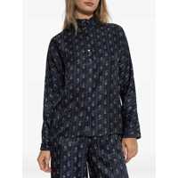 Topuri Tory Burch Dama - Topuri Tory Burch Tory Burch Tory Burch Monogrammed Silk Shirt BLUE Femei (BM 19023459) - B-mall.ro