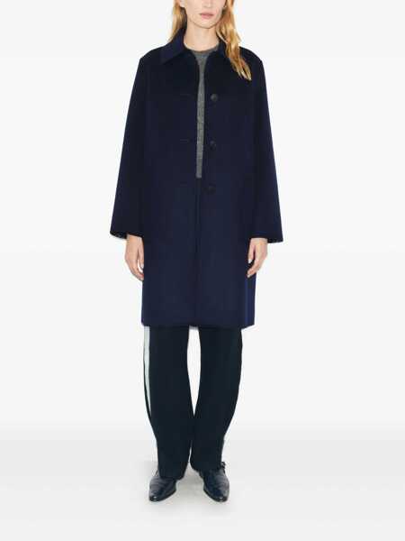Paltoane Tory Burch Tory Burch Tory Burch Wool Coat Navy Blue BLUE Femei (BM 19023465) 3