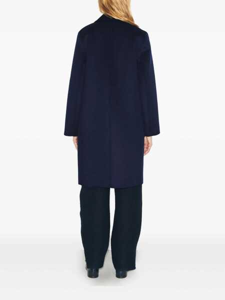 Paltoane Tory Burch Tory Burch Tory Burch Wool Coat Navy Blue BLUE Femei (BM 19023465) 4