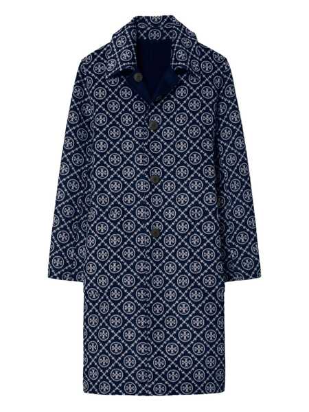 Paltoane Tory Burch Tory Burch Tory Burch Wool Coat Navy Blue BLUE Femei (BM 19023465) 5