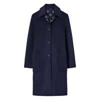 Paltoane Tory Burch Tory Burch Wool Coat Navy Blue Femei