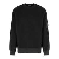 Pulovere C.P. Company C.P. Company Black Crewneck Sweatshirt Barbati