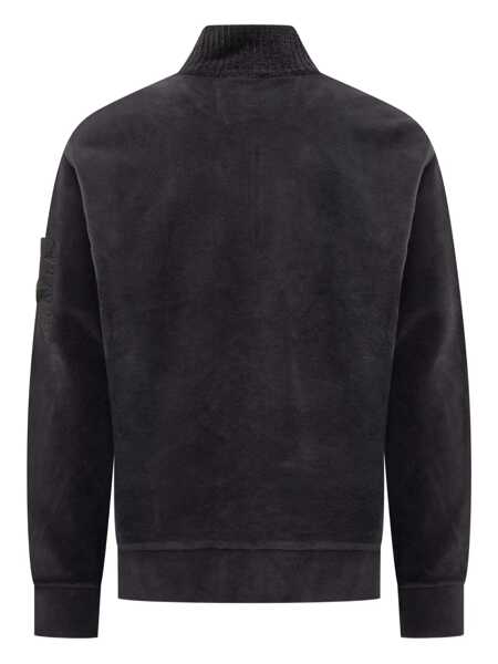 Pulovere C.P. Company C.P. Company C.P. Company Black Sweatshirt With Half Zip BLUE Barbati (BM 19023621) 3