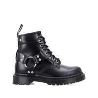 Pantofi cu toc Dr. Martens Black Leather 1460 Harness Boots Femei