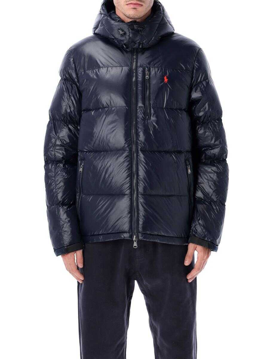 Geci de iarna Ralph Lauren Polo Ralph Lauren The Gorham Glossed Down Jacket With Detachable Hood NAVY Barbati (BM 19024113) 1
