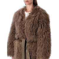 Paltoane S.W.O.R.D 6.6.44 Dama - Paltoane S.W.O.R.D 6.6.44 S.W.O.R.D 6.6.44 Mongolian Shearling Maxi Coat Grey Femei (BM 19024128) - B-mall.ro