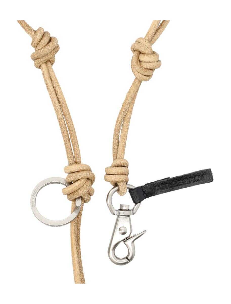 Accesorii OUR LEGACY Our Legacy Udon Ladon Leather Necklace BROWN Femei (BM 19024137) 2