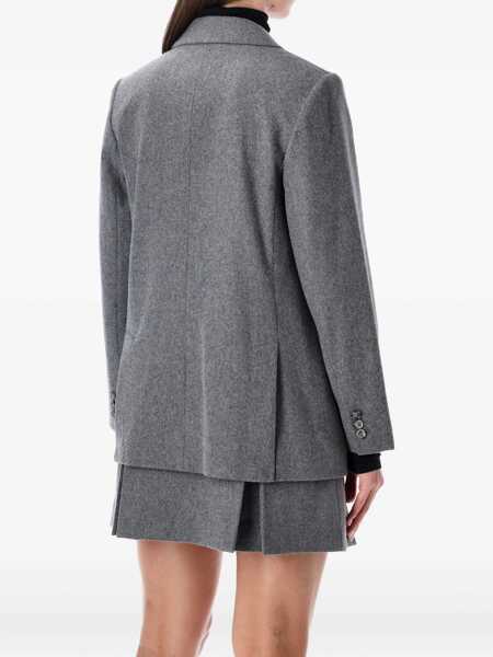 Sacouri A.P.C. A.P.C. Lucy Double-Breasted Wool Blazer HEATER GREY Femei (BM 19024251) 2