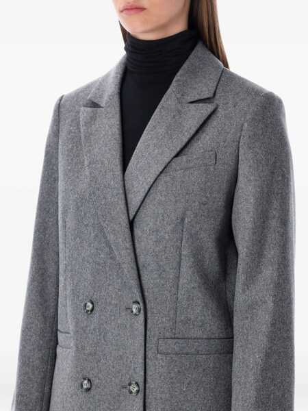 Sacouri A.P.C. A.P.C. Lucy Double-Breasted Wool Blazer HEATER GREY Femei (BM 19024251) 3