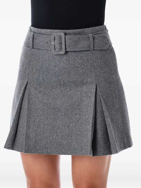 Fuste A.P.C. A.P.C. Cecile Wool Mini Skirt HEATER GREY Femei (BM 19024254) 3