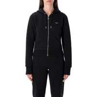 Bluze de trening Coperni Fitted Zip-Up Grey Organic Cotton Hoodie Femei