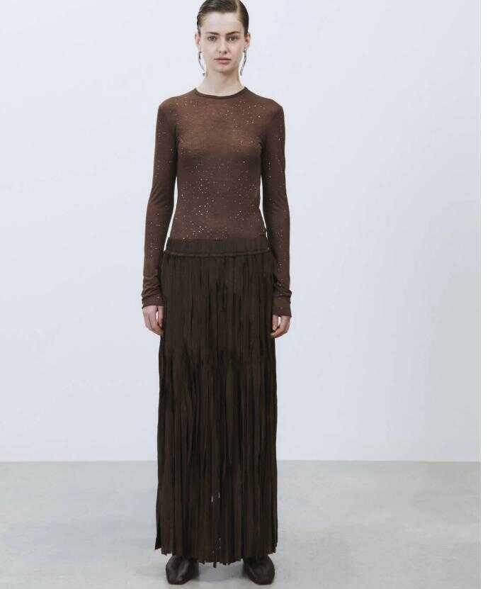 Fuste ALYSI Alysi Skirts Brown Femei (BM 19024443) 2