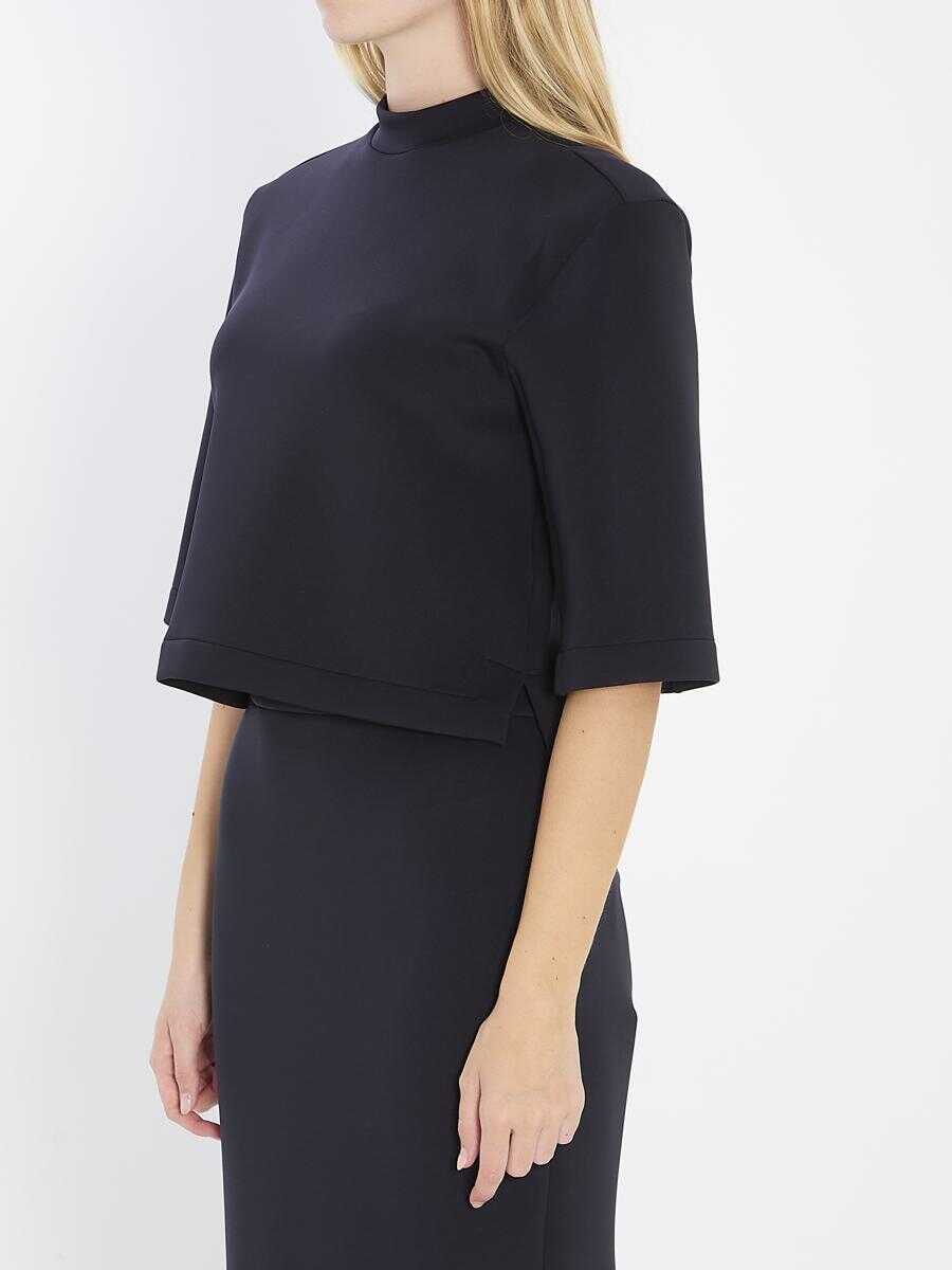 Pulovere MONCLER X EDWARD ENNINFUL Ee72 Short Sleeve Sweatshirt Black Femei (BM 19024671) 2