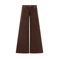 Pantaloni casual Stella McCartney Stella Mccartney Brown Wide Leg Trousers Femei