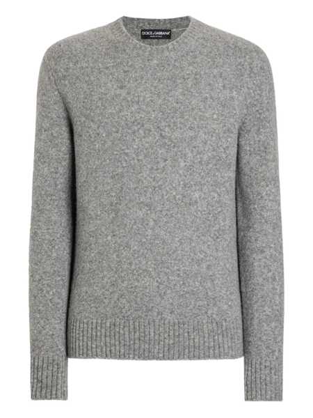 Pulovere Dolce & Gabbana Dolce & Gabbana Long-Sleeved Crewneck Sweater  Origin: Italy  Features Gray Long Sleeves Crewneck Ribbed Collar Ribbed Cuffs... (BM 19025214) 1