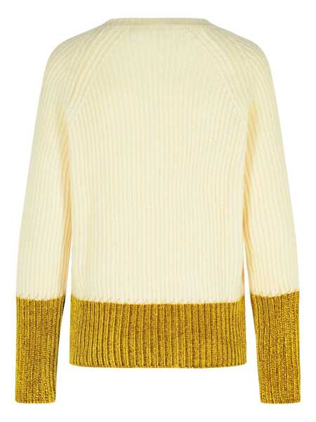 Pulovere Marni Marni Sweater With Contrasting Hem Beige Femei (BM 19025277) 2