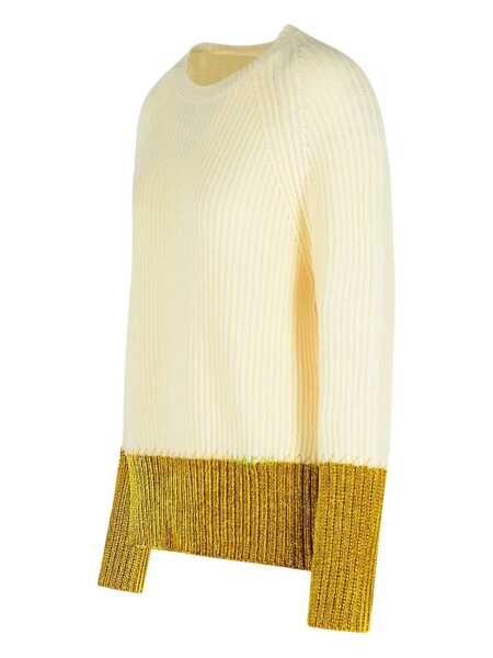 Pulovere Marni Marni Sweater With Contrasting Hem Beige Femei (BM 19025277) 3