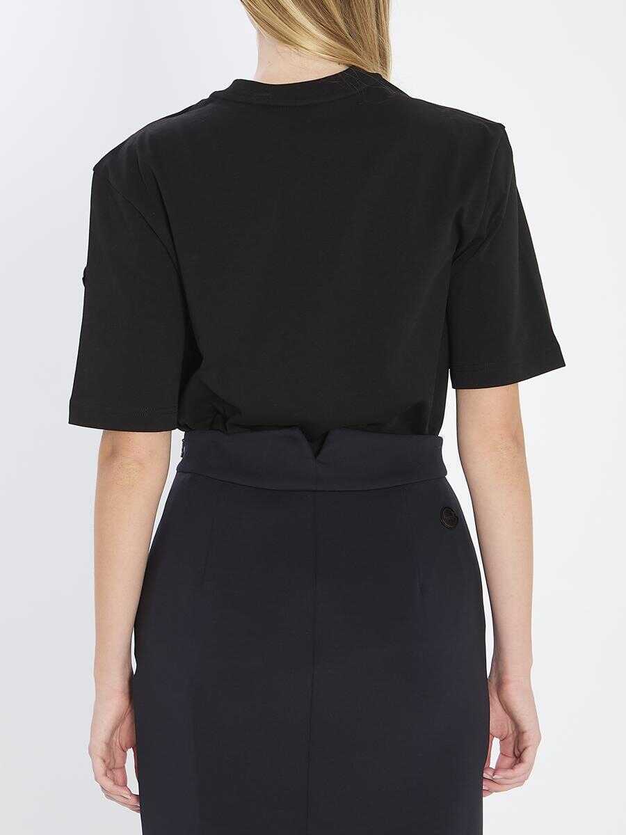 Tricouri MONCLER X EDWARD ENNINFUL Ee72 T-Shirt Black Femei (BM 19025283) 4