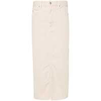 Fuste Isabel Marant Tilauria Denim Skirt With Faded Effect Femei
