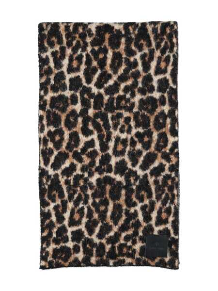 Esarfe ANINE BING Anine Bing Leopard Wool Scarf BROWN Femei (BM 19025385) 2