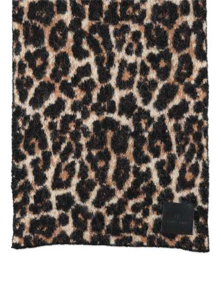 Esarfe ANINE BING Anine Bing Leopard Wool Scarf BROWN Femei (BM 19025385) 3