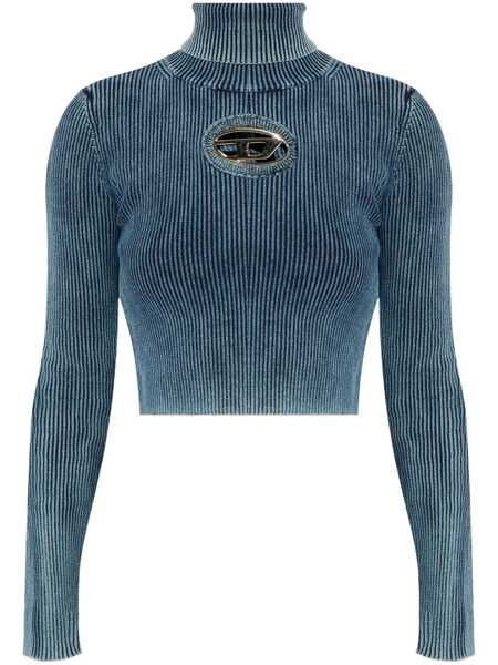 Pulovere Diesel Diesel M-Anchor-A-Tn Sweater  BLUE Femei (BM 19025406) 1