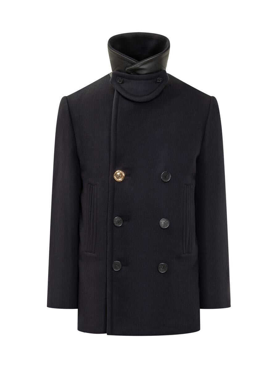 Paltoane Givenchy Givenchy Givenchy Wool Double-Breasted Coat BLUE Barbati (BM 19025721) 4