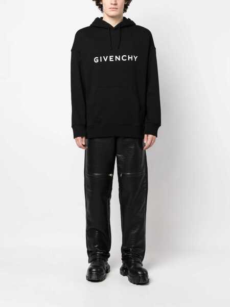 Bluze de trening Givenchy Givenchy Cotton Hoodie Black Barbati (BM 19025730) 2