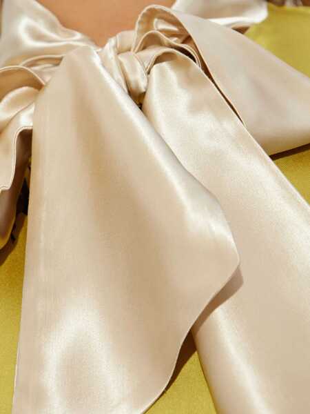 Camasi Marni Marni Marni Silk Shirt With Bow And Floral Print YELLOW Femei (BM 19025781) 5