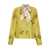 Marni Marni Marni Silk Shirt With Bow And Floral Print YELLOW