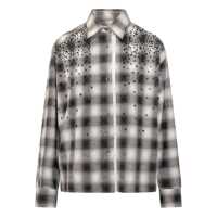 Camasi Des_Phemmes Des Phemmes Shirt In Plaid With Rhinestones Femei