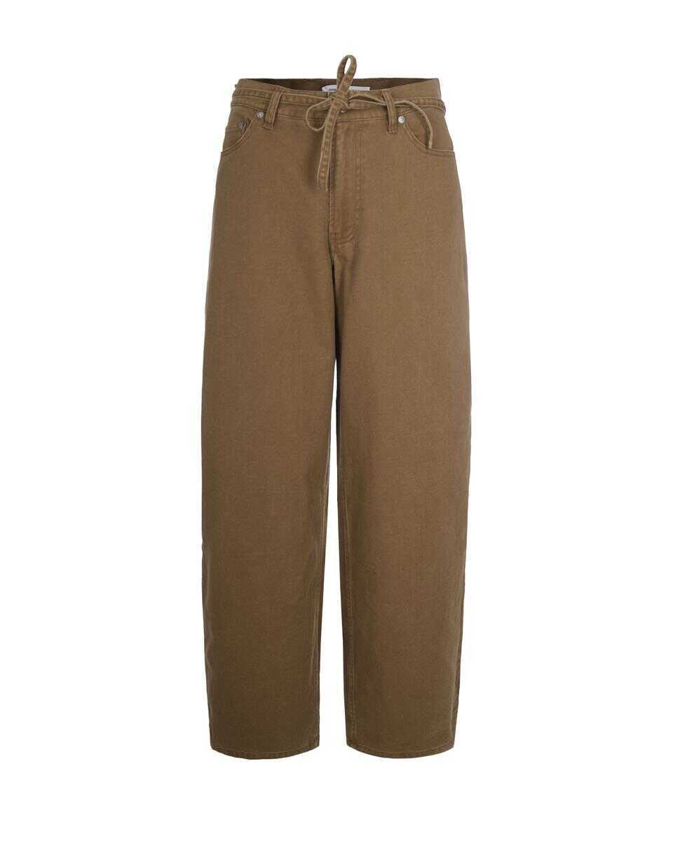 Pantaloni casual Samse Samse Samse Samse Pants WASHED OTTER Femei (BM 19026228) 1
