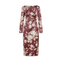 Rochii Dolce & Gabbana Dolce & Gabbana Flower Dress With Straight Neckline Femei