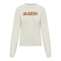 Pulovere Marni Marni Cotton Logo Embroidered Sweater Femei