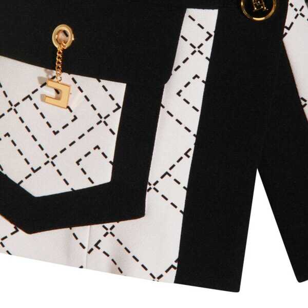 Geci Elisabetta Franchi Elisabetta Franchi Jackets MILK/NERO Femei (BM 19026387) 5