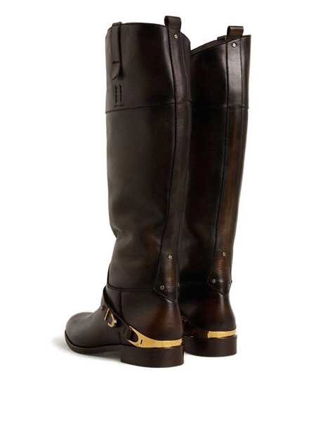 Bocanci Golden Goose Golden Goose Dark Brown Leather Boots DARK BROWN/BEIGE Femei (BM 19026543) 3