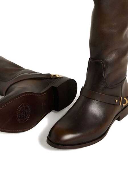 Bocanci Golden Goose Golden Goose Dark Brown Leather Boots DARK BROWN/BEIGE Femei (BM 19026543) 4