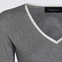 Pulovere Dama pagina 89 - Pulovere Fabiana Filippi Fabiana Filippi Grey Cotton Knitwear Grey Femei (BM 19026765) - B-mall.ro