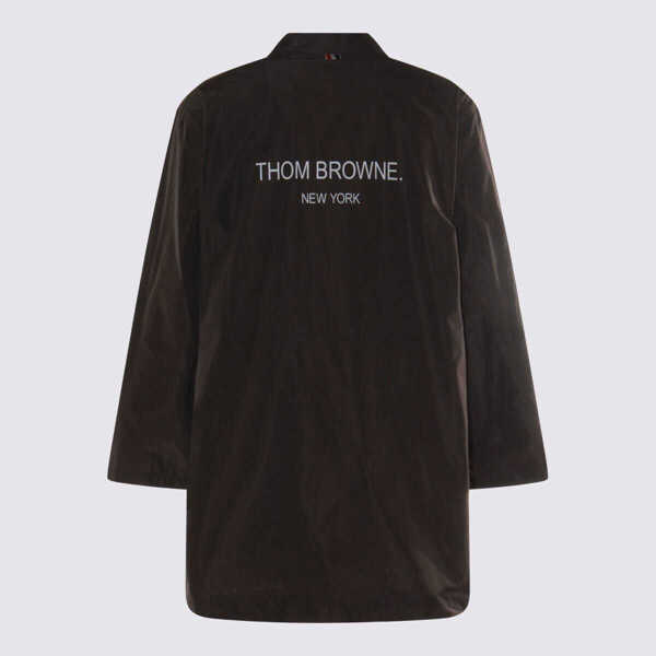 Paltoane Thom Browne Thom Browne Dark Grey Coat GREY Barbati (BM 19027065) 2
