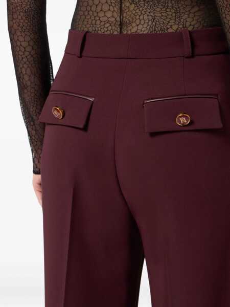 Pantaloni casual Elisabetta Franchi Elisabetta Franchi Trousers Red Femei (BM 19027182) 5