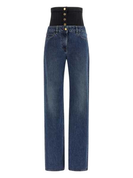 Blugi Elisabetta Franchi Elisabetta Franchi Bustier Insert Jeans BLUE Femei (BM 19027209) 1