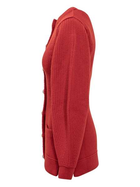 Cardigane Lanvin Lanvin Lanvin Knitted Cardigan With Jeweled Buttons RED Femei (BM 19027323) 2