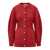 Lanvin Lanvin Lanvin Knitted Cardigan With Jeweled Buttons RED