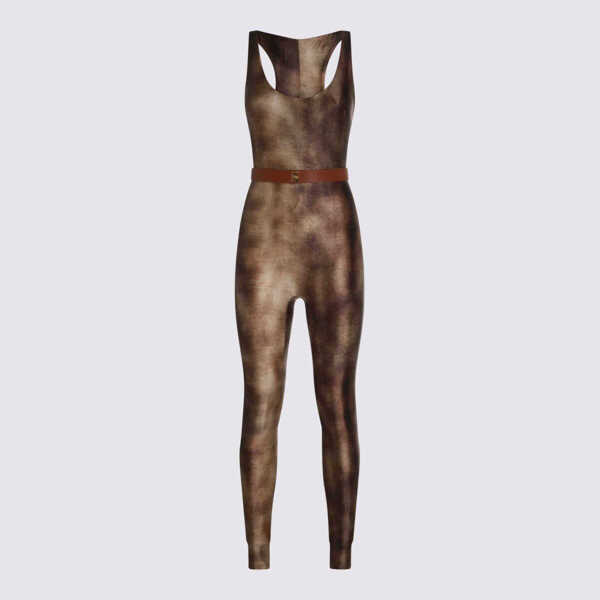 Pulovere Elisabetta Franchi Elisabetta Franchi Brown Jumpsuit LIZARD Femei (BM 19027542) 1