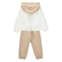 Bluze de trening pentru Fete - Bluze de trening Monnalisa HOODIE AND JOGGER SET White Fete (BM 19027869) - B-mall.ro